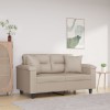 VidaXL Perne decorative, 2 buc., crem, 40x40 cm, microfibră 349499