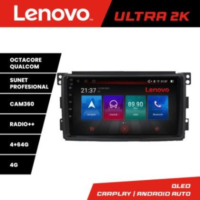 Navigatie Smart 2005-2010 Lenovo Kit-SMART05 8 core QLED Qualcomm 4+64 360 Android Waze USB Navigatie Internet Youtube Radio CarStore Technology foto