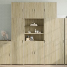 vidaXL Dulap inalt, stejar sonoma, 80x42,5x249 cm, lemn prelucrat foto