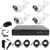 Sistem de Supraveghere 4 Camere Infrarosu, Full HD 2MP