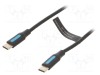 Cablu USB 2.0 USB C VENTION 3m negru nichelat