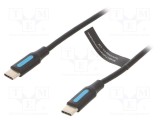 Cablu USB 2.0 USB C VENTION 3m negru nichelat