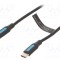 Cablu USB 2.0 USB C VENTION 3m negru nichelat