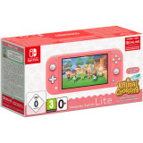 Consola portabila Nintendo Switch Lite Animal Crossing, coral