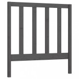 VidaXL Tăblie de pat, gri, 81x4x100 cm, lemn masiv de pin 817667