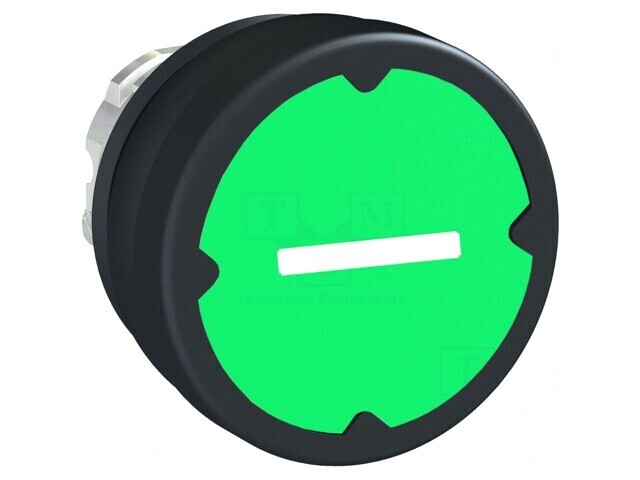 Comutator Verde Acționat prin Apăsare 22mm