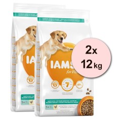 Iams Dog Adult Light in Fat, Chicken 2 x 12 kg foto