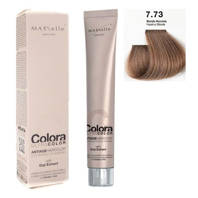 Blond Aluna 7.73 Vopsea Colora MaXXelle cu extract de Goji 100 ML