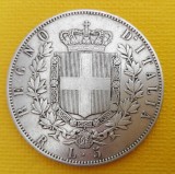 Italia 5 lire 1870 Roma rara