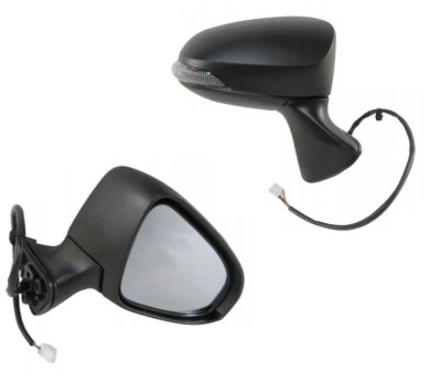 Oglinda exterioara Toyota Verso, 03.2013-, Dreapta, reglare electrica; grunduit; incalzita; geam convex; cromat; 7 pini; cu semnalizare, View Max foto