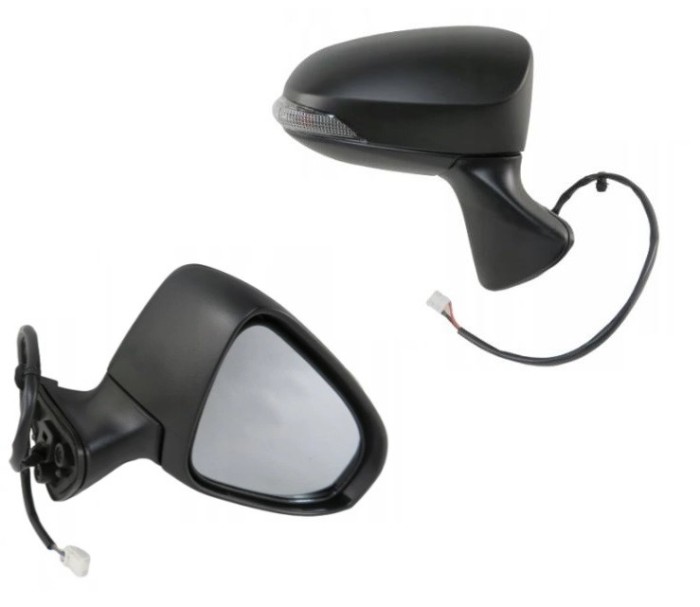 Oglinda exterioara Toyota Verso, 03.2013-, Dreapta, reglare electrica; grunduit; incalzita; geam convex; cromat; 7 pini; cu semnalizare, View Max