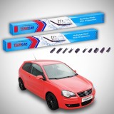 Cumpara ieftin Ștergătoare Volkswagen Polo 9N1/9N2 Hatchback (2001&ndash;2005) Flat | Set față &ndash; TeamCar&reg;