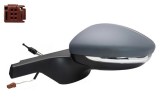 Oglinda usa exterioara Citroen C3, 2018-, partea Stanga, reglare electrica; grunduit; incalzit; sticla convexa; geam cromat; 6 gauri / 6 pini; cu Luc