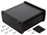 Carcasă Universală din Aluminiu Negru 115x119x52mm
