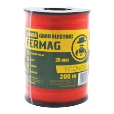 Bandă gard electric &ndash; 200 m, 20 mm