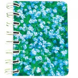 Cumpara ieftin Carnet cu spira Flori de nu-ma-uita, 7 x 10 cm, 75 foi veline