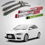 Cumpara ieftin Stergatoare Mitsubishi Galant Fortis Sportback (CX_A) 2008-2009 | Set Fata si Spate Flat - TeamCar