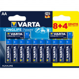 Set 12 Buc Baterii Varta Longlife Power AA BLI12 (8+4) 4906121472