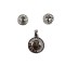 Set argint 925 inima in cerc