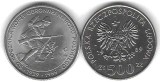 POLONIA 500 ZLOTI 1989 BEGINNING of WW II [1] XF++ , KM 185