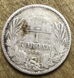 MNDRO01 AUT AustroUngaria-Romania moneda Argint 1 korona 1894