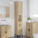 vidaXL Dulap de baie &icirc;nalt cu sertar Stejar sonoma 31.5 x 33 x 190 cm