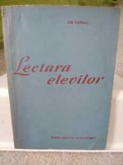 Lectura elevilor. Constatari. Opinii. Sugestii. Ion Popescu. 1963 foto