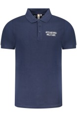 ACCADEMIA MILITARE Tricou polo barbati din bumbac, cu imprimeu, Regular fit, Bleumarin, S foto