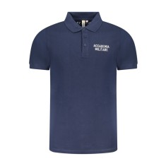 ACCADEMIA MILITARE Tricou polo barbati din bumbac, cu imprimeu, Regular fit, Bleumarin, S