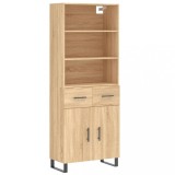 Cumpara ieftin Dulap inalt, stejar sonoma, 69,5x34x180 cm, lemn compozit