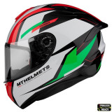 Casca integrala pentru scuter - motocicleta MT Targo Pro Sound C6 verde lucios &ndash; tip MT-V-14 S (55/56cm), Mthelmets