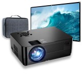 Cumpara ieftin Videoproiector 1080P Full HD, WiFi, Bluetooth, 12000 Lumeni, Suporta 4K, Rezolutie 1920 x 1080, LCD, LED, HDMI, AV, USB, Audio, Mirroring, Difuzor Inc