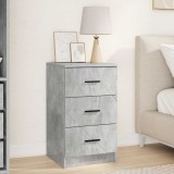 VidaXL Dulap de noapte Gri beton 38 x 38 x 66 cm Lemn compozit