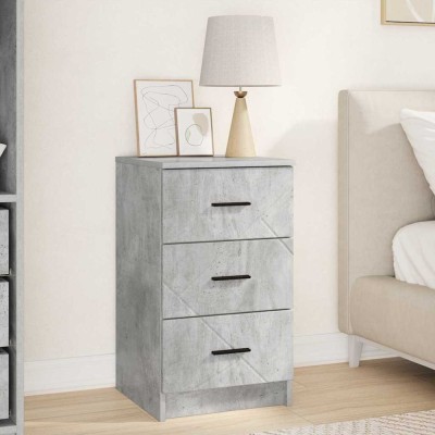 vidaXL Dulap de noapte Gri beton 38 x 38 x 66 cm Lemn compozit 883377 foto