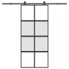 VidaXL Ușă glisantă cu set de feronerie sticlă temperată și aluminiu 3333011