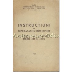 Instructiuni De Exploatare Si Intretinere A Autoturismului ?Moskvici? 407 42