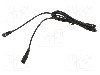 Cablu alimentare DC, DC 5,5/2,5 mufa, DC 5,5/2,5 soclu, negru, 2m, WEST POL - A25-C25-C050-200BK