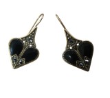 CERCEI DIN METAL AURIU PATINAT, DECORAȚI CU CRISTALE, PILGRIM