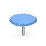 Biax sculptura lemn SABURR - Cap forma disc 51mm Extreme Mega Aspru