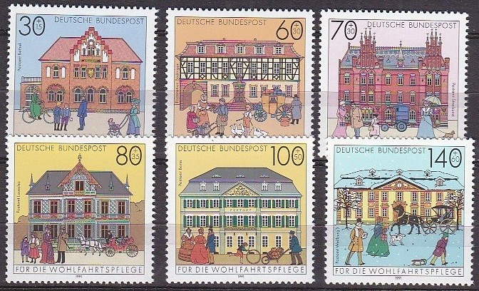 B2109 - Germania RF 1991 - Posta 6v.neuzat,perfecta stare