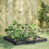 Strat inaltat gradina vidaXL antracit 100x100x18.5 cm otel ghiveci flori legume