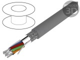 Cablu Alpha Essential C&amp;C 3x22AWG PVC gri 30,5m
