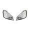 Set stopuri tuning Ford Fiesta (Ja8), 09.2008-01.2013, spate,argintiu transparent, omologare ECE, cu lumina de parcare cu fibre optice, cu cablaj, cu