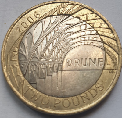 Monedă 2 pounds 2006 Marea Britanie, Paddington Station, km#1061 foto