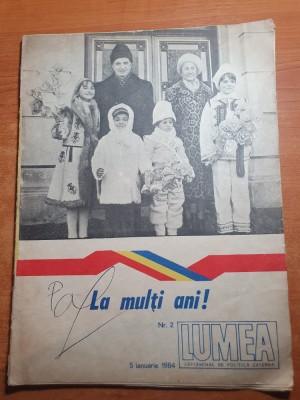 revista lumea 5 ianuarie 1984- numar de anul nou foto