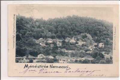 Carte postala circulata in anul 1901 Judetul Arges foto