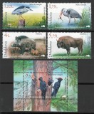 Moldova 2018 Mi 1037/40 + bl 79 MNH - Faună din Rezervația &rdquo;Pădurea Domnească&rdquo;