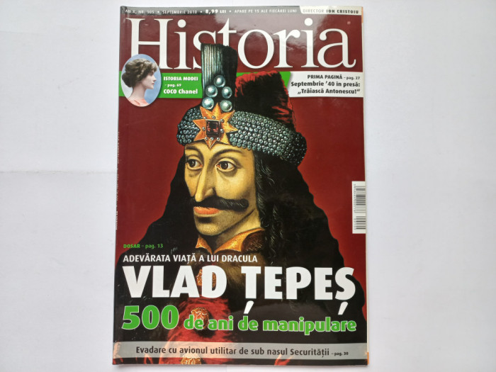 Revista HISTORIA, AN X, NR. 105, SEPTEMBRIE 2010