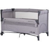 Cumpara ieftin Patut pliabil Chipolino Relax platinum linen cu laterala culisanta