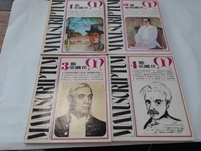 MANUSCRIPTUM 1-4 1985 COMPLET foto